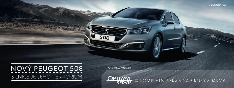 508,peugeot,akce,akce 508,optiway,servis,zdarma